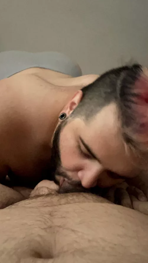 Thanking my friend for letting me crash with him by HairyBottom20