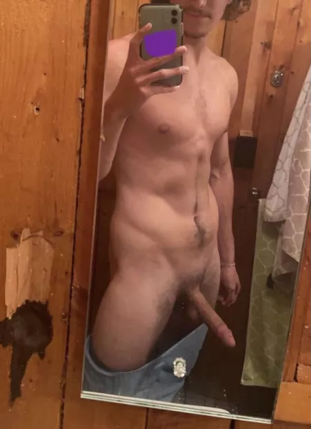 Thanks for all the requests! Here’s my Virgin Cock erect :) by IssaMod