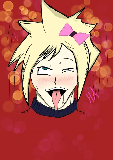 That moment when you and a friend take a meme too far and draw femboy cloud ahegao (hers is much better but she isn’t done yet) by Jotaro_Kujo_69