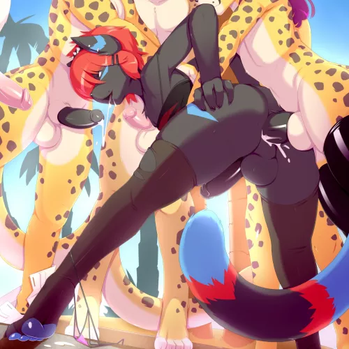 thats alot of cheetahs. (slyus) by UndeadDorito