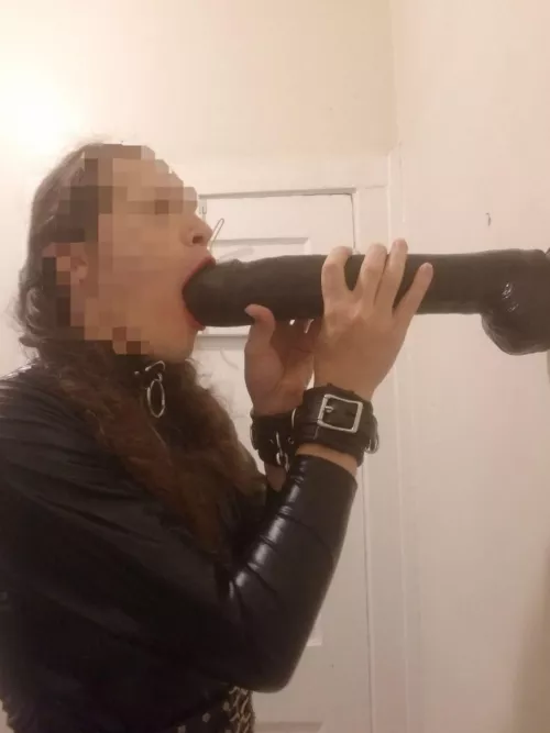 That's my good slave Mia, learn to worship that dildo😈 soon you will be training your bussy with that small toy 😇 by The_OG_DaddyDave