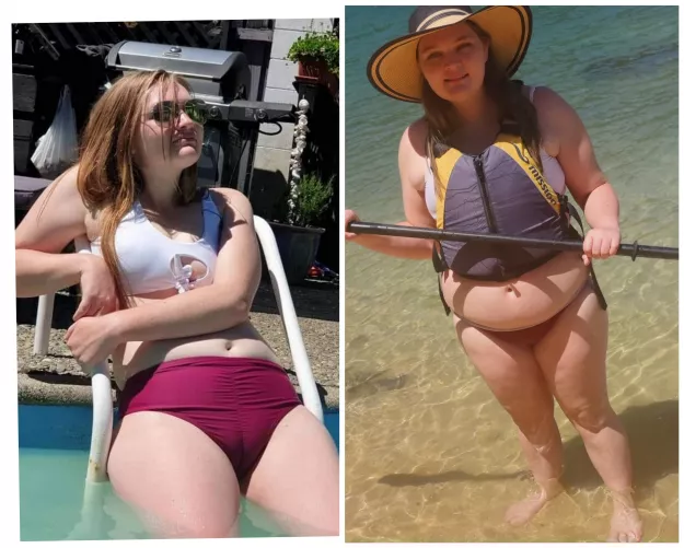 That's weird I don't remember my bikini being that tight... 🤭 by oxCloverxo