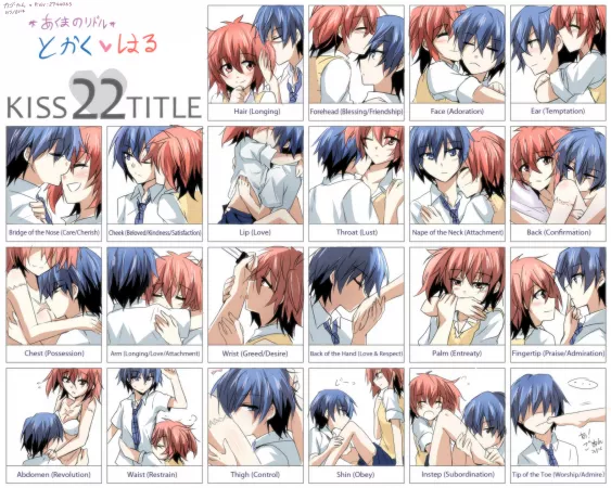 The 22 different types of kisses explained by Kago-Tan [Akuma No Devil] by Jolly_Huckleberry_98