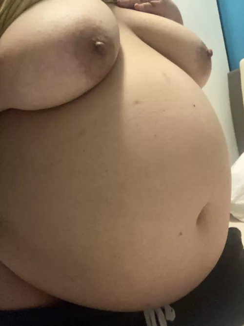 The “aftermath” after eating dinner for my OF :) by BrattyCurvyAsian