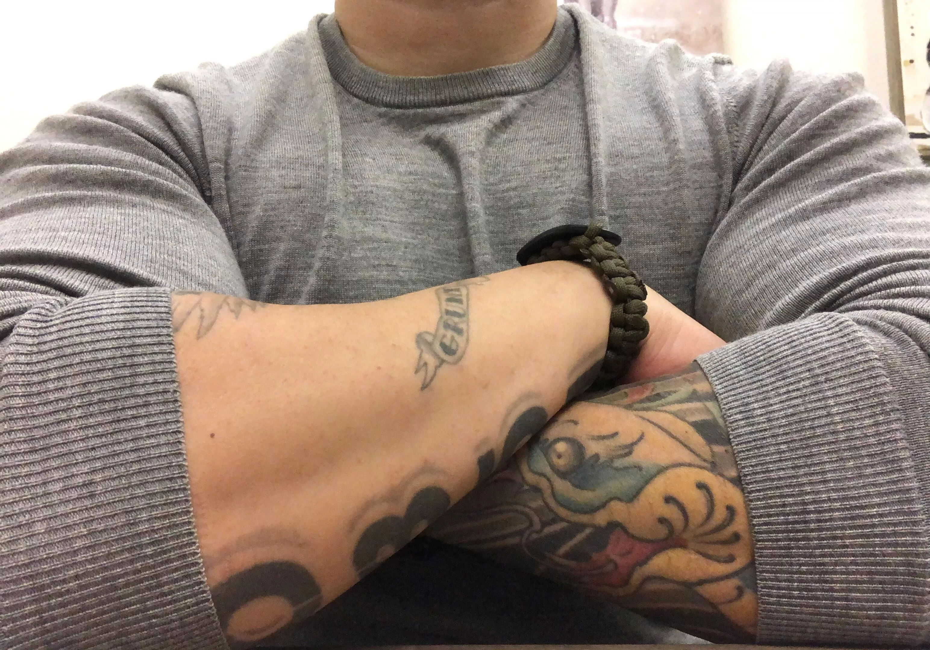 The arms of an office boy posted by buff_penguin