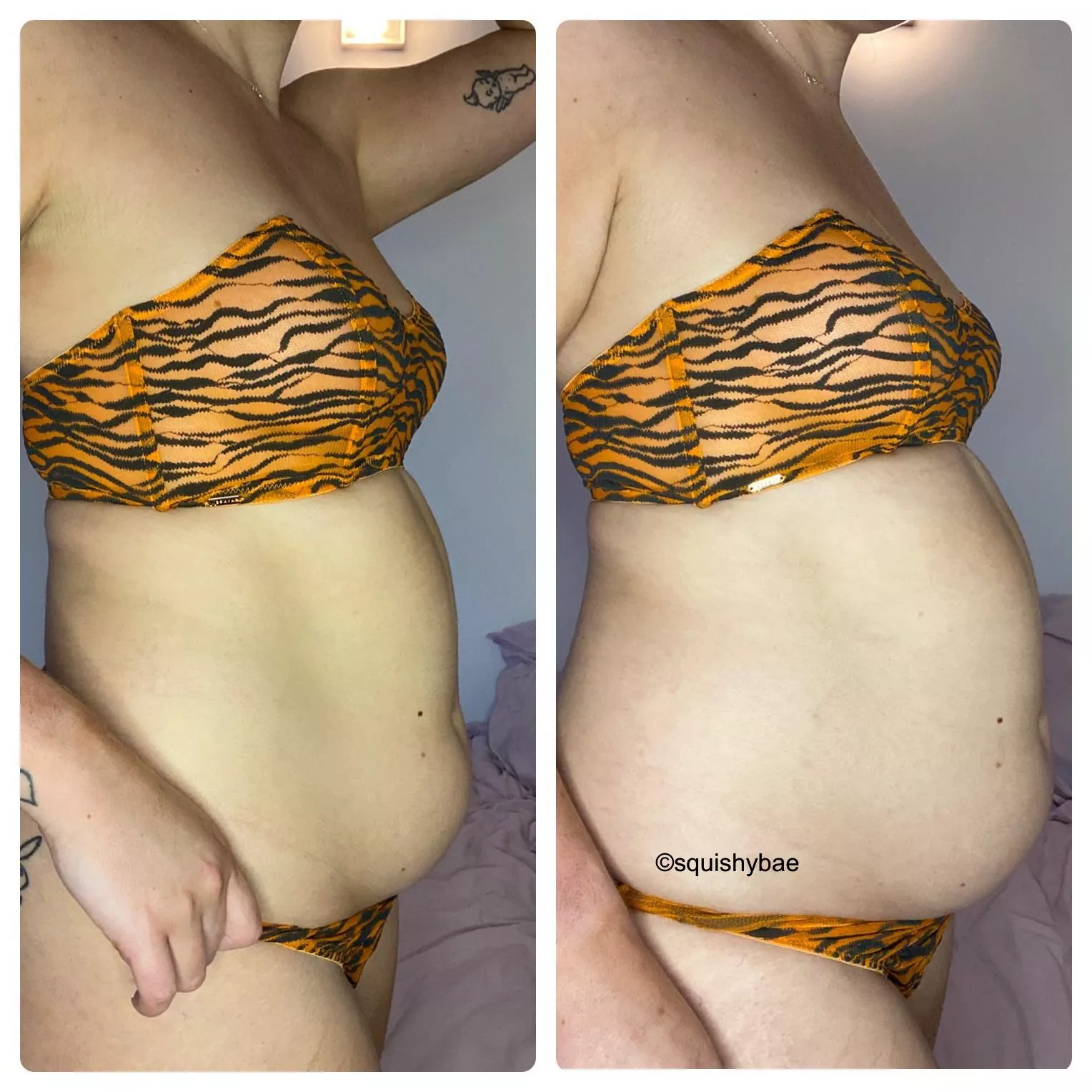 The before & after of my recent cereal stuffing 😍 posted by squishy_bae