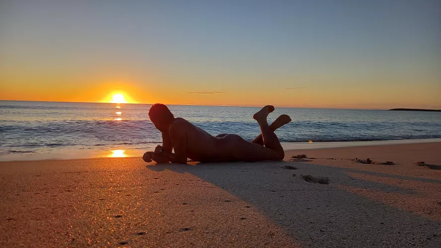 The best moment. Sunset nudist time by nakedbodyworld
