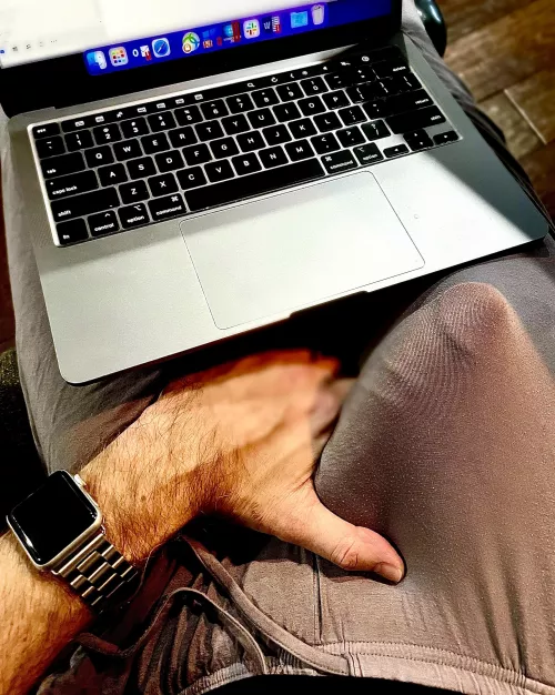 The best thing about work from home is the relaxed dress code. (44) by i_heart_boobs_123