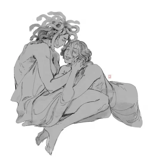 The blind girl in love with medusa