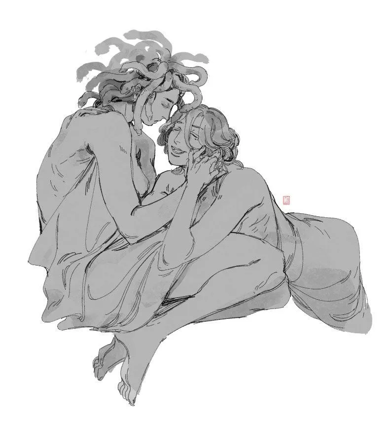 The blind girl in love with medusa posted by Wraith_Does_Memes_V3