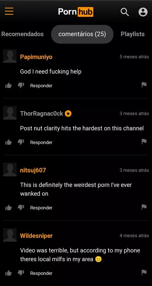 The comments on a Hentaid video by Nlc32