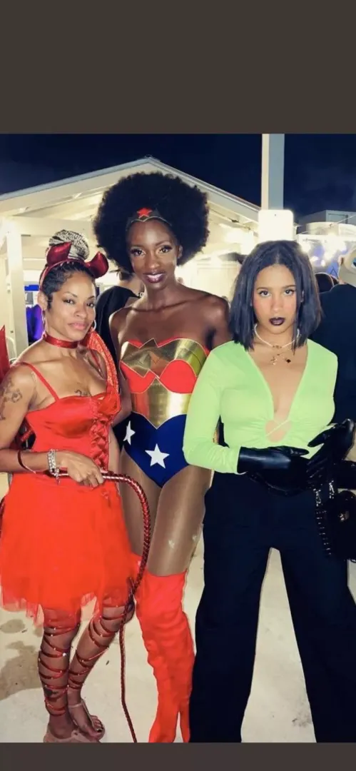 The Cookout women on Halloween (Tiffany, Azah, Hannah) posted by TATER_SALAD_HOOVER