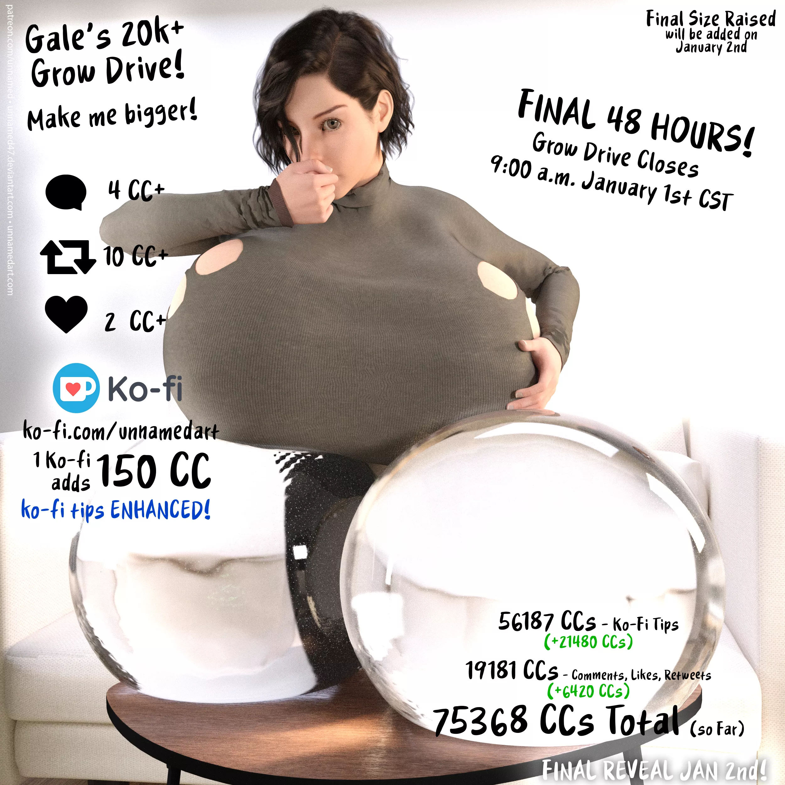 The creator has announced that if this post hits 2k likes by the deadline the power of like will be doubled! The post is currently at 1.2k likes. We can do this! posted by Spudkilla