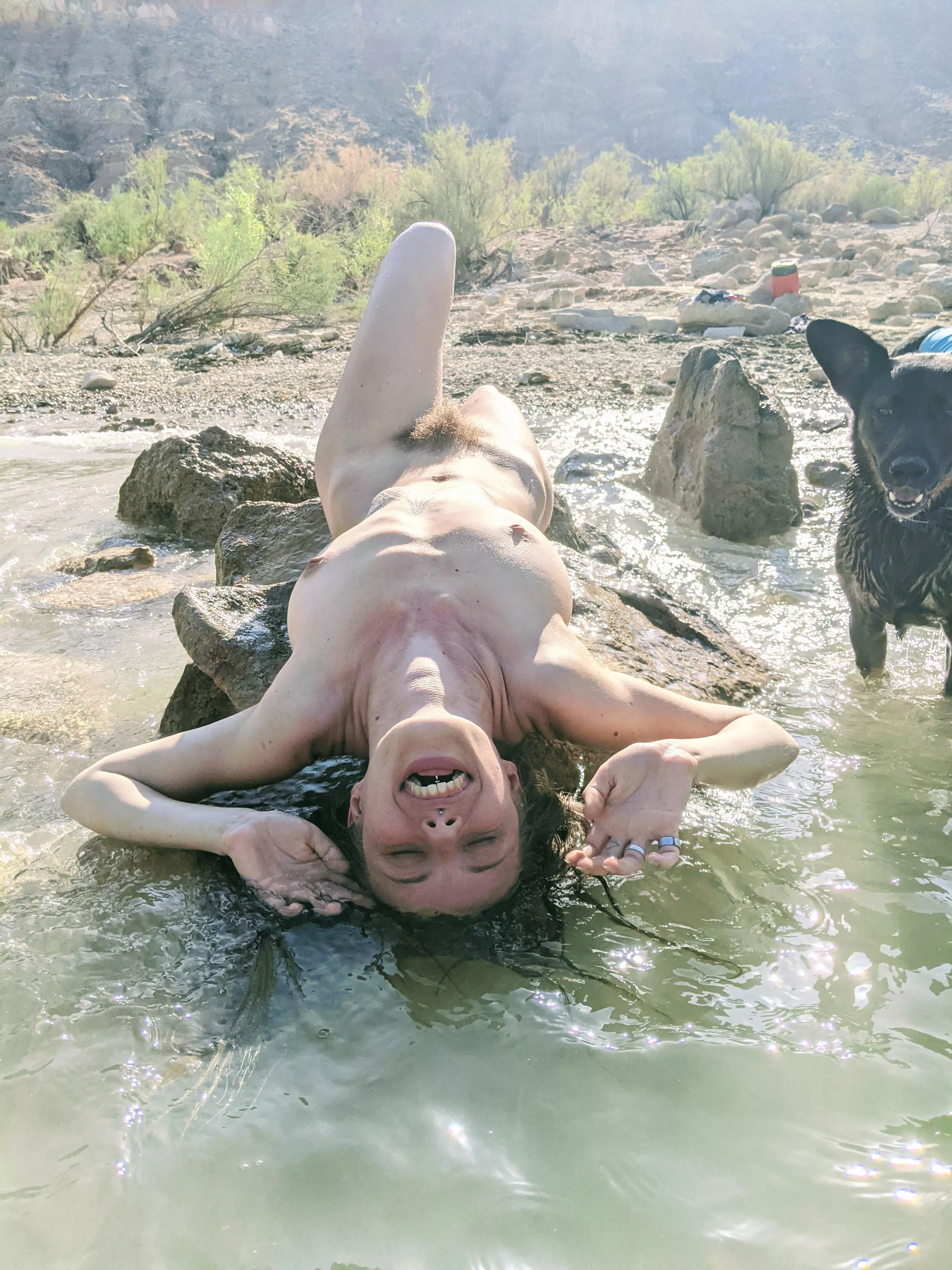 The dog and I are making the same face posted by babytaybae