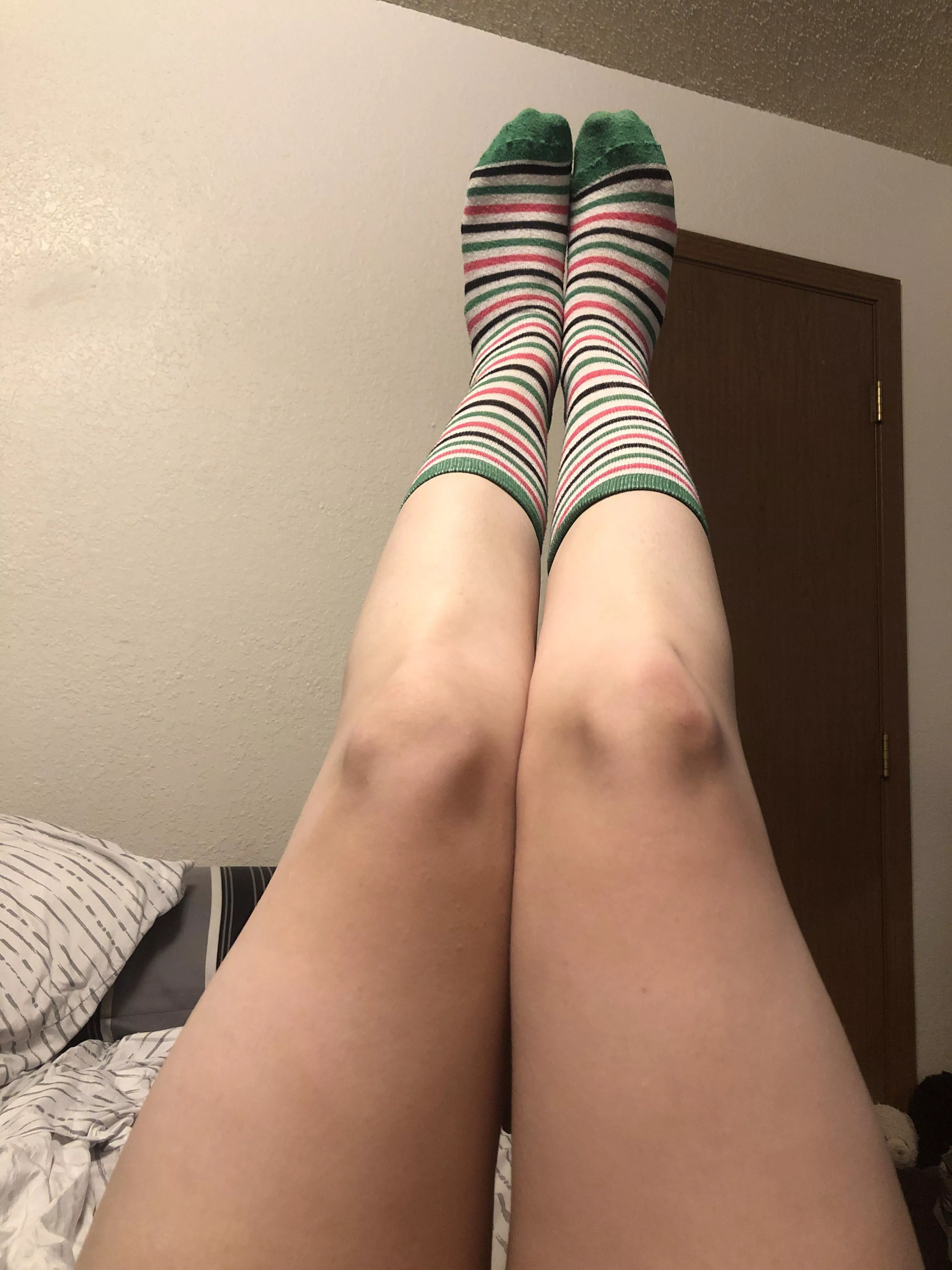 The downfall of having big feet is that I can never quite have knee high socks posted by x_MissLaceysSocks_o