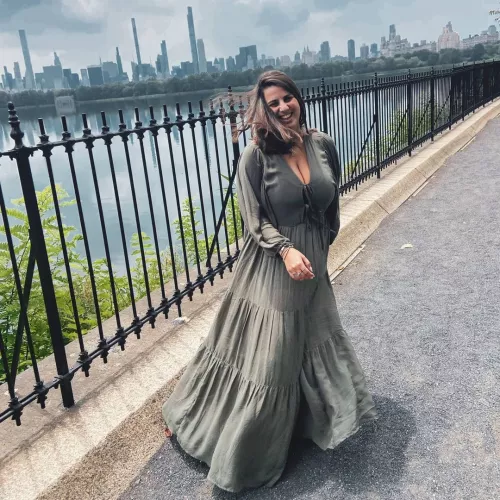 the dress never stood a chance hiding those puppies by Falafelliada