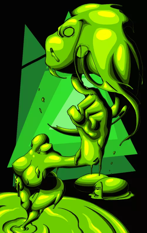 The Dullahan slime by Crimsyndevil