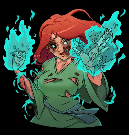 The Education and Disintegration of Vella Bluebeam (Lich TF) commissioned by Daughterskin, created by Fokk3rs by daughterskin