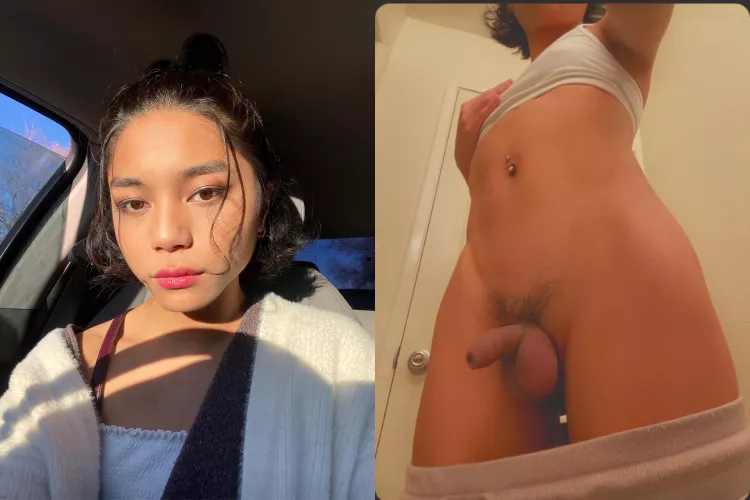 The face | The cock by cup-of-tgirl