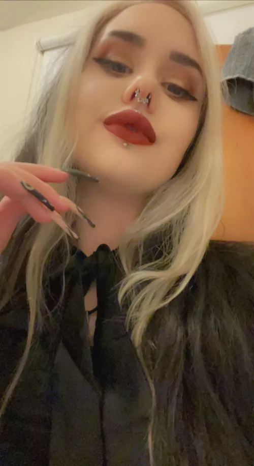 The face you see when your on your knees wanting to cum for me by BimboGothQueen
