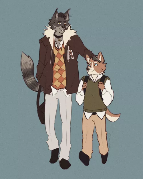 The first drawing of my new OCs!~ (My art) by Illokeadhe