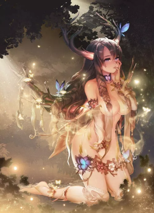 the forest of fireflies by justanimxd