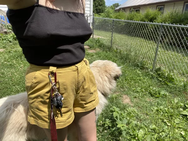 The good thing about being a pet sitter: no one cares what you wear to work. by BarbieGravess