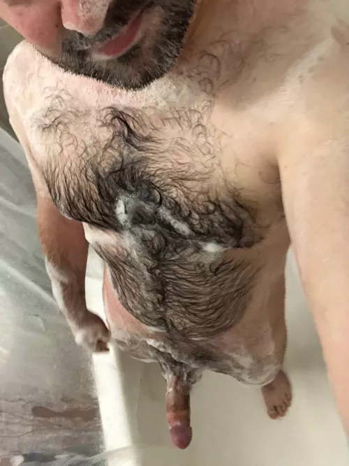 The hair makes it easier to lather up by OkProgrammer8360