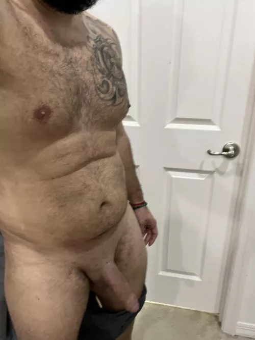 The hairiest I’ve ever been. Should I keep it? by Firecouple26