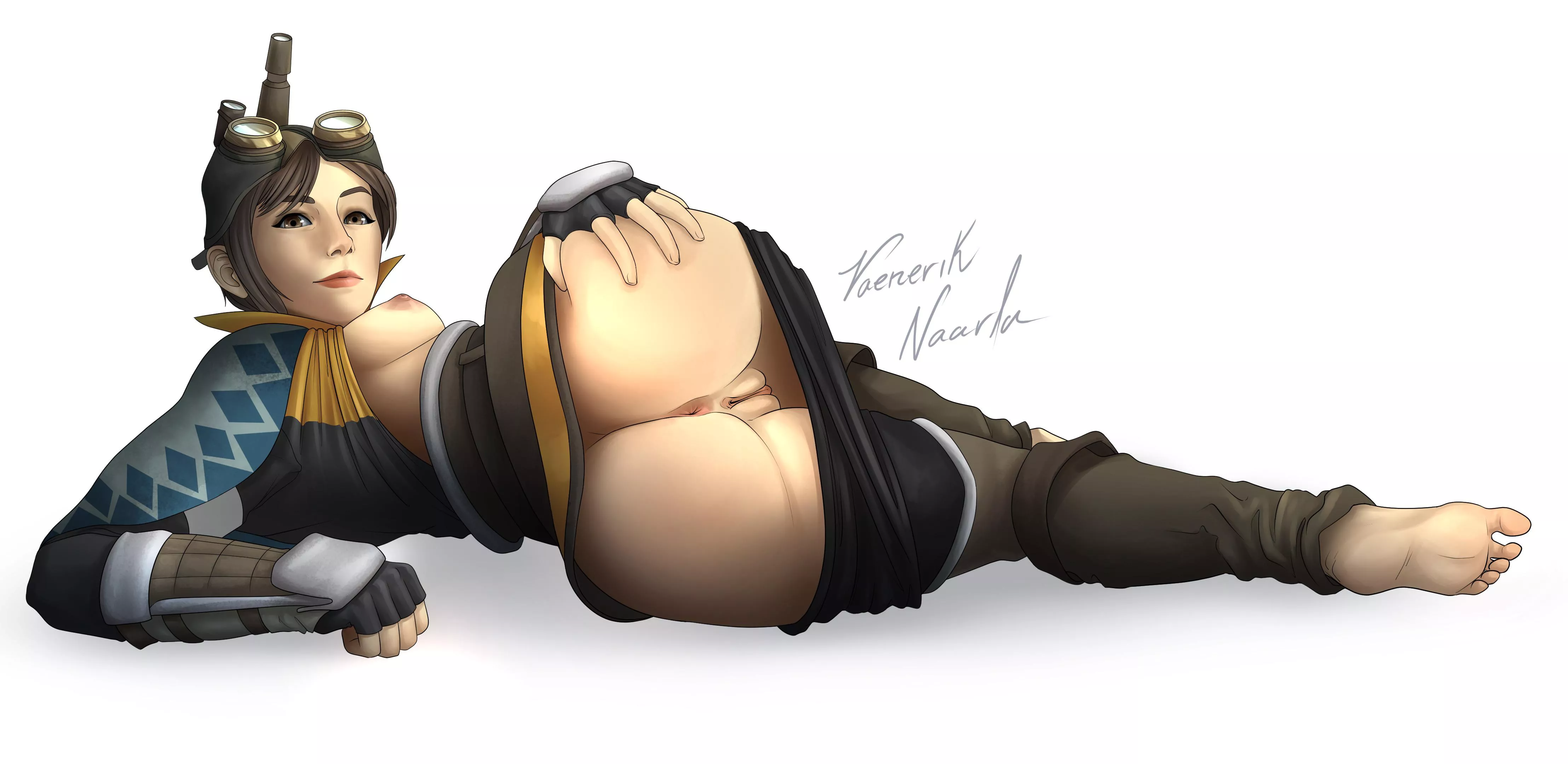 The Handler giving you her quest rewards (vaenerik naarla)[Monster Hunter World] posted by NACHOCHEEZpuffs