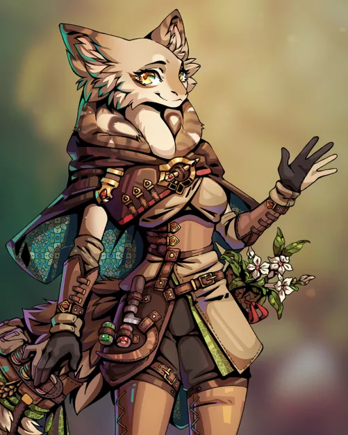 The Herbalist (art by me) by CerberaManghas