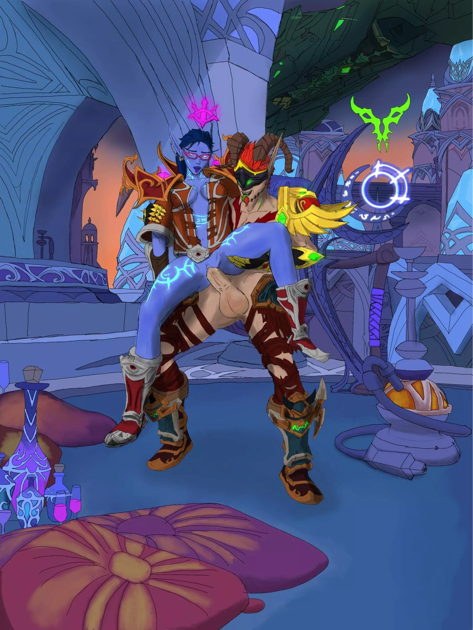 The Legion invasion can wait in Suramar.... (Art by me - Witchmaster) posted by Distro94