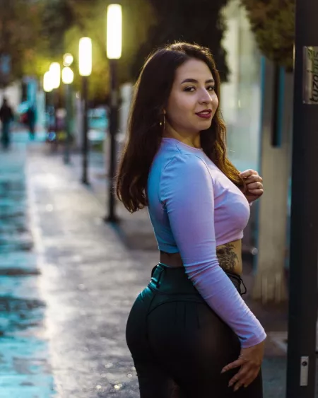 The lights of this city in leather pants by cal2200