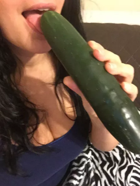 The only action I'm having currently is with a cucumber. 40[f] by PartyMom26