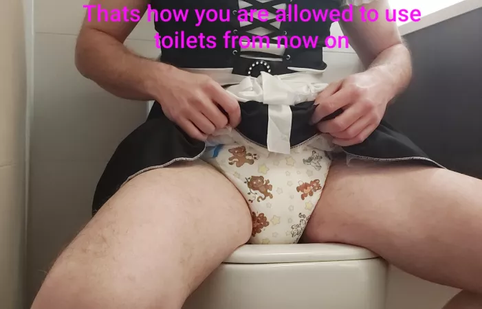 The only way for a sissy bitch by diaperprincess34