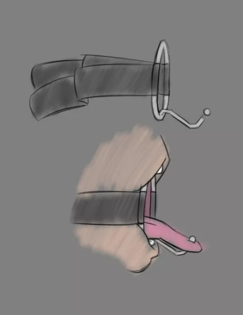 The perfect ring for your pets and subs, the tongue trapper by AbhiGoodies