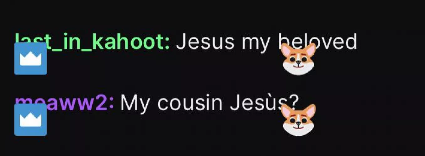 The power of jesus broke the twitch chat by Last_in_kahoot