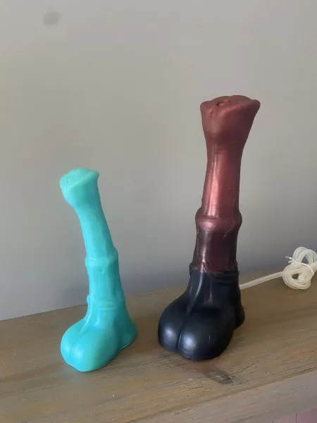 The size difference between a small chance flared and a medium chance flared that I just got. by notthatgaybutmaybe_