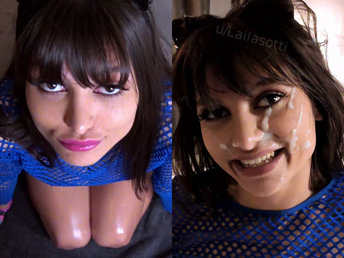 The smile of a proud cumslut (before and after pic) posted by LailaSotti