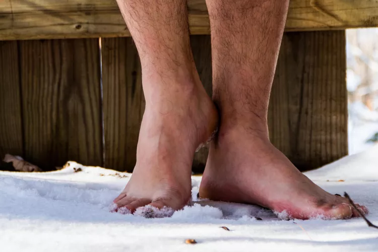 The snow feels so good between my toes, until I can’t feel them anymore. How should I warm them up? 🥰 by girls_like_it_too