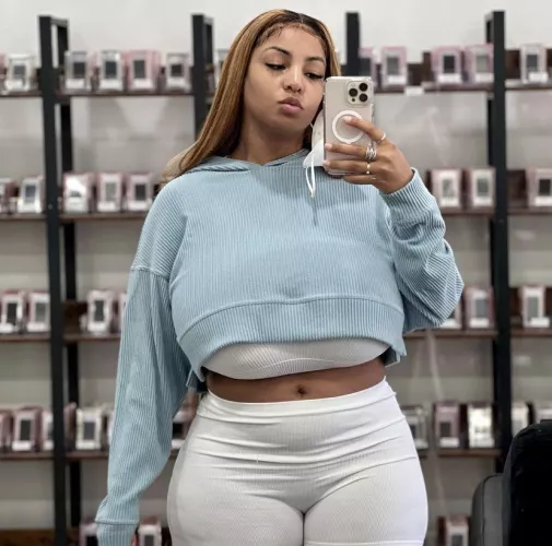 The sports bra and hoodie couldn’t even hide them by _jorts