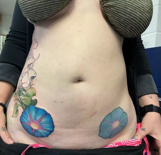 The start of redoing these flowers. Can't wait to finish them. (Faded one is about 11 years old, for reference) by VictorianLilith