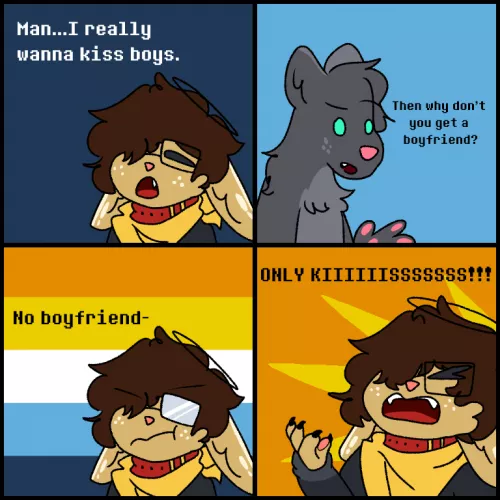 The struggle. (Art and character by me) by LaptopArmageddon