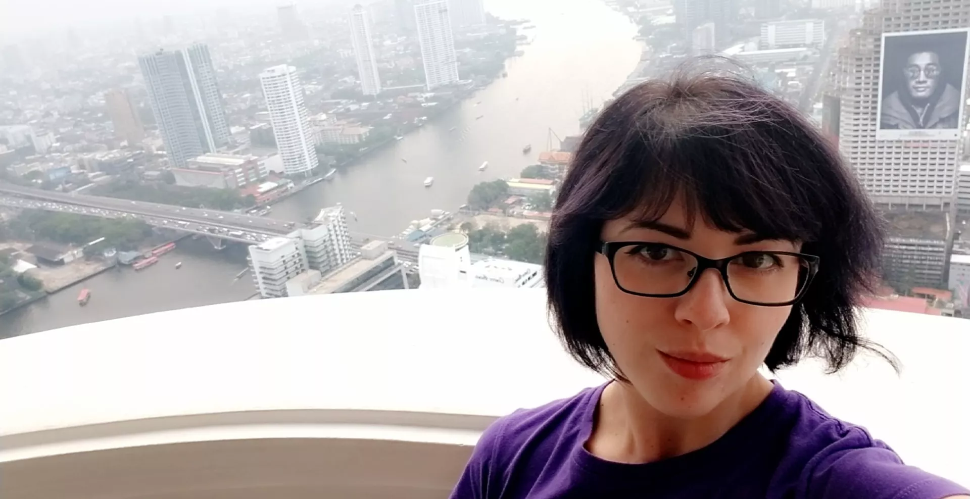 The view from my hotel in Bangkok, 57 floors up. [pic] posted by larkinlove