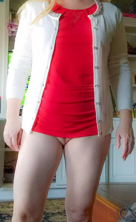 The wi(f)e distracting me by standing in front of me having removed her pants and panties, thus rendering her bottomless. I did not object. by Gee_Thanks869