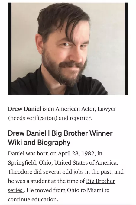 There’s no way that that’s Drew from BB5. He looks like a different person. Am I wrong? by Tribute347