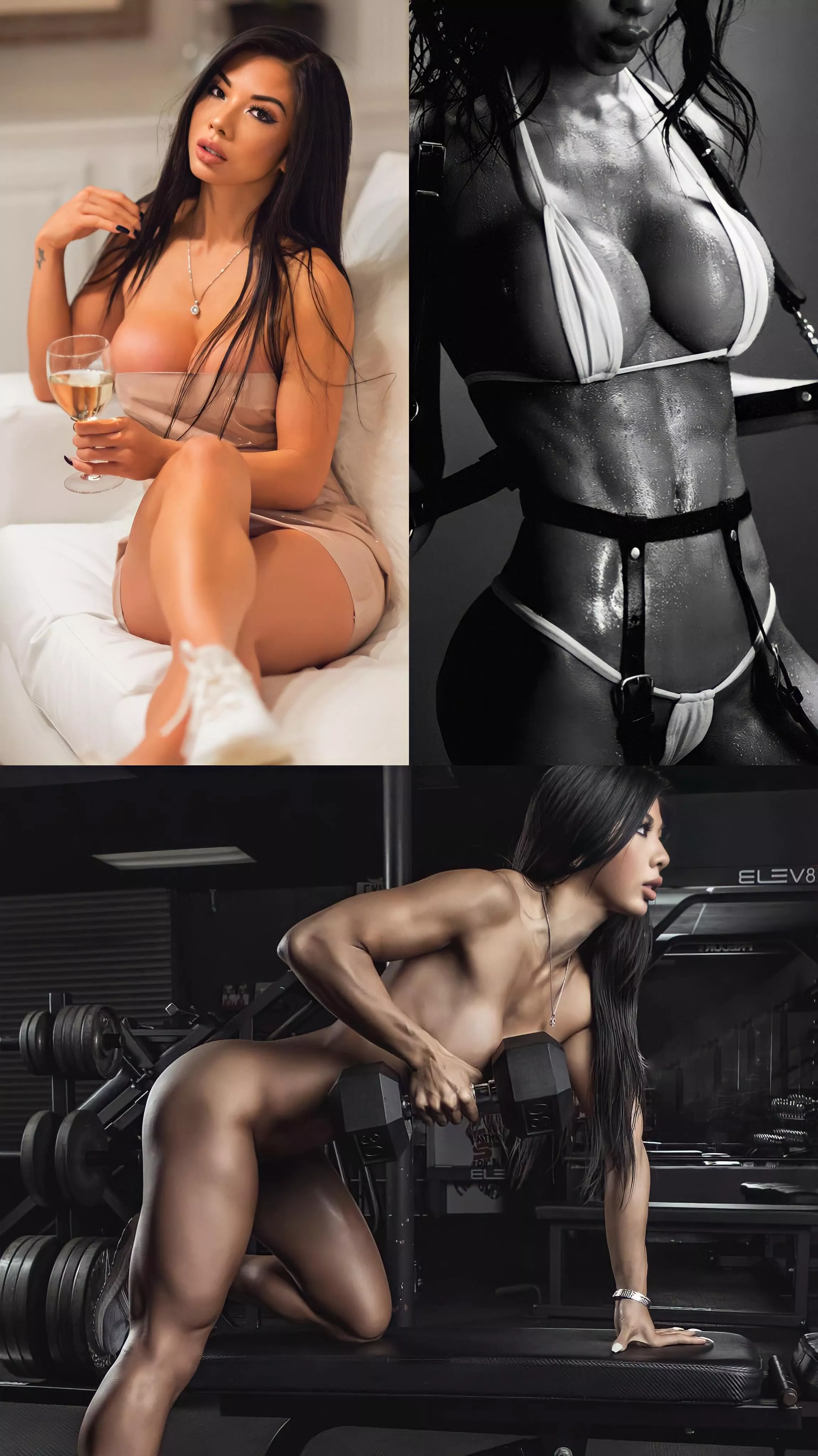 There's not many Asian girls out there with fit bodies and fake tits that will get naked like this babe posted by going-fast