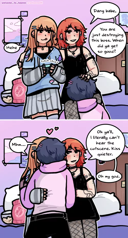 There's only one game controller but they have a boy toy so nobody's ever bored 💞[OC] by Welcome_To_heaven