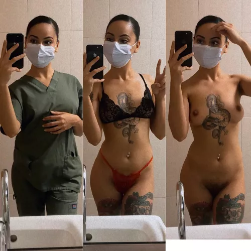 these scrubs do me absolutely zero justice….think i’ll just take them off 🤓 by frenchtoasthanna