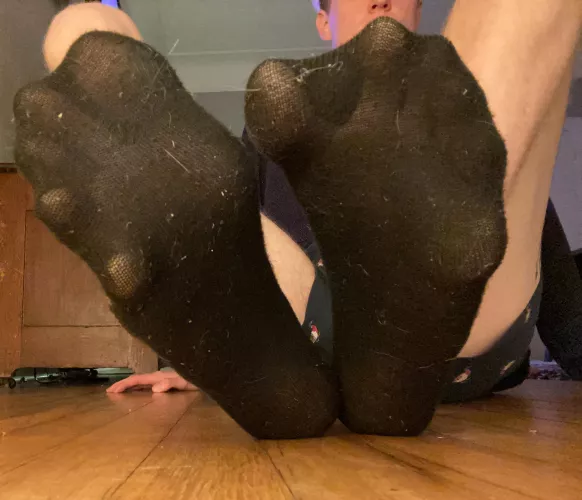 These socks make my feet sweat so much. by BlondeBoyFoot